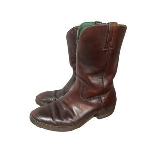 Vintage Northlake Mid Calf Pull On Brown Western Mens Boots Size 9 Oil Resistant